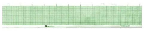 Graphic Controls Industrial Physio-Control Recording Paper 50 mm X 100 Foot Roll Green Grid – 7G30718970