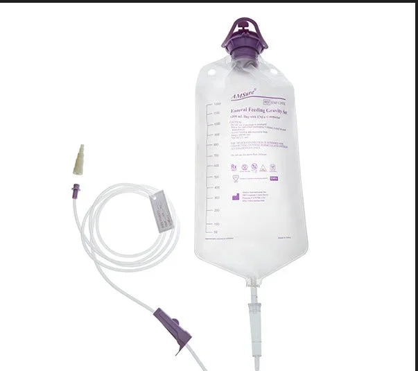 Gravity Feeding Bag Set with ENFit™ Connector 1200 mL