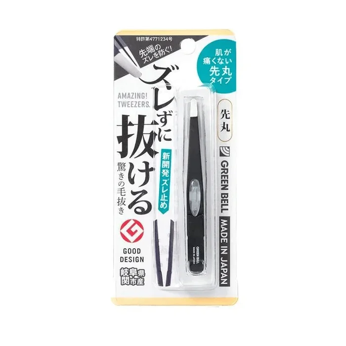 Green Bell Black Round Tweezers #10087287