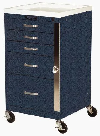 Harloff Emergency Cart Steel 32 X 18 X 18 Inch 5 Drawers Blue – 3145B