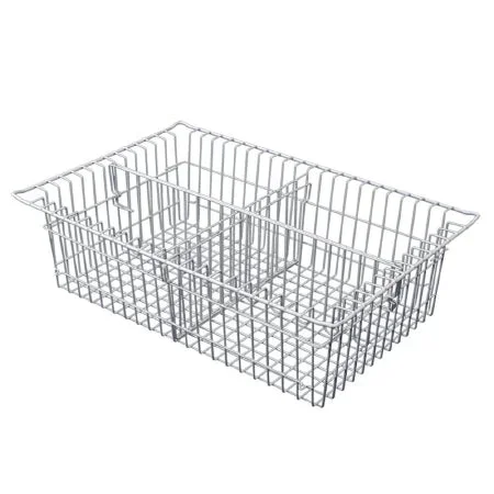 Harloff TECHNIBILT Wire Basket with Divider Silver Wire 5 Inch – 81071-2