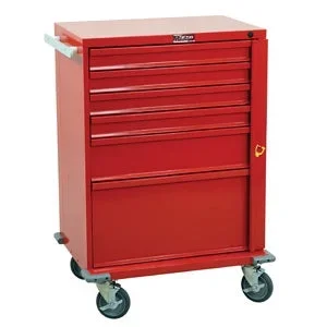 Harloff V-Series Crash Cart Steel Body and Drawers 22 X 29.5 X 40 Inch 6 Drawers Mauve – V30-6B