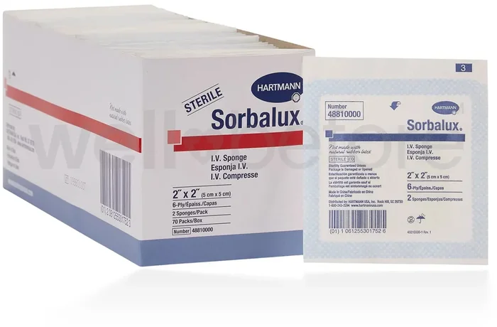 Hartmann Sorbalux Sterile Non-Woven I.V. Sponges