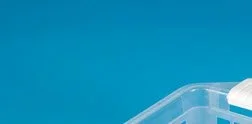 Health Care Logistics Flip and Stack Storage Basket Semi-Clear Plastic 3 X 6 X 9-1/2 Inch – 18324