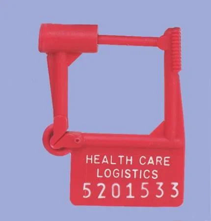 Health Care Logistics Health Care Logistics Padlock Seal Numbered Red Plastic 1-1/2 X 1-7/8 Inch – 7901