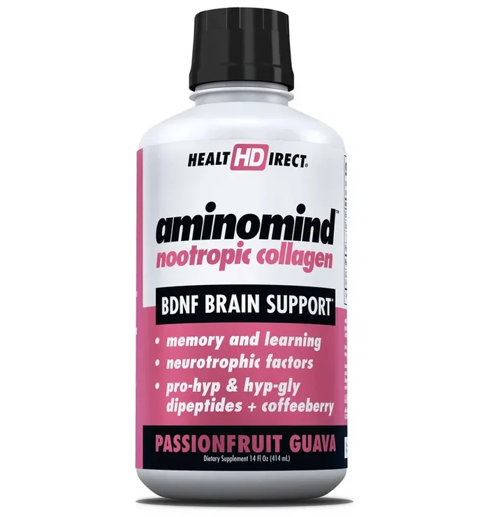 Health Direct Aminomind Collagen Passion Fruit Guava 14Oz