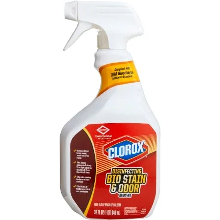 Healthlink Clorox Bio Stain & Odor Remover Surface Disinfectant / Deodorizer Peroxide Based Liquid 32 oz. Bottle Scented – 31903