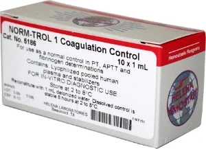 Helena Laboratories Norm-Trol Hemostasis Control Normal Level 10 X 1 mL – 5186