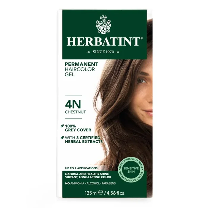 Herbatint 4N Chestnut Permanent Hair Color Gel (4.5 fl oz) #11992