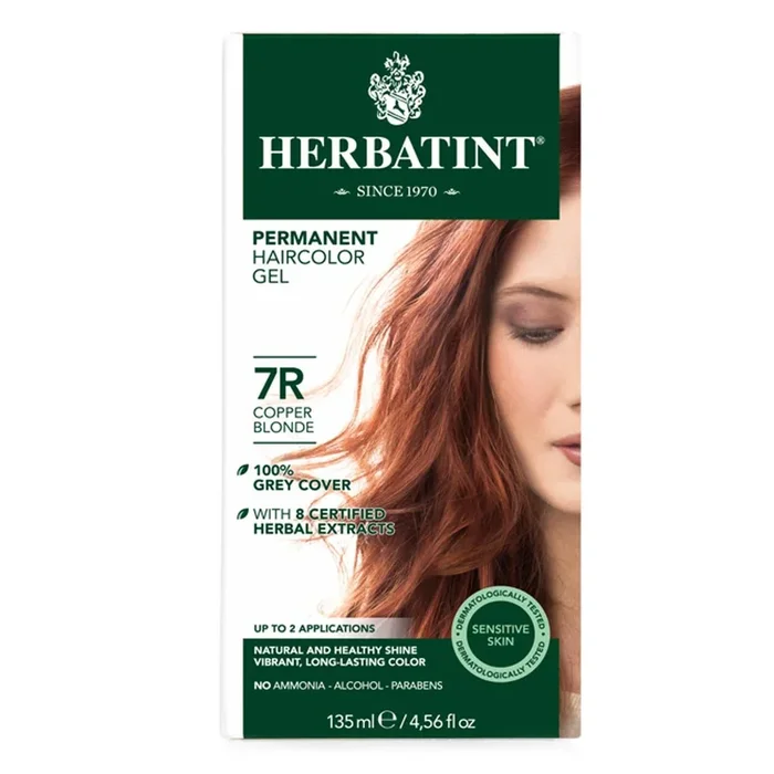 Herbatint 7R Copper Blonde Permanent Hair Color Gel (4.5 fl oz) #11993