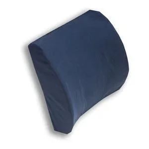 Hermell Standard Lumbar Cushion, Navy Fabric Cover, 15″ x 13.5″