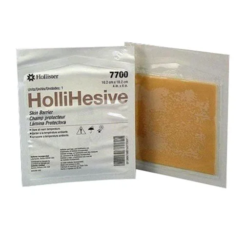 Hollihesive (Standard Wear) Skin Barrier, 4″ x 4″
