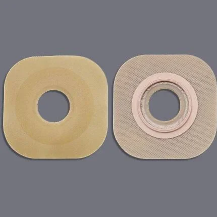 Hollister FlexWear Colostomy Barrier Pre-Cut, Standard Wear Without Tape 2-1/4 Inch Flange Red Code Hydrocolloid 1-1/2 Inch Stoma – 16408
