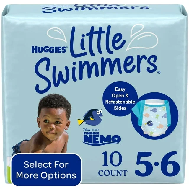 Huggies pequeños nadadores grandes 5-6y 10ct