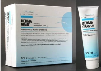 Hydrophilic Wound Dressing Dermagran B Sheet 2 X 2 Inch Sheet Sterile