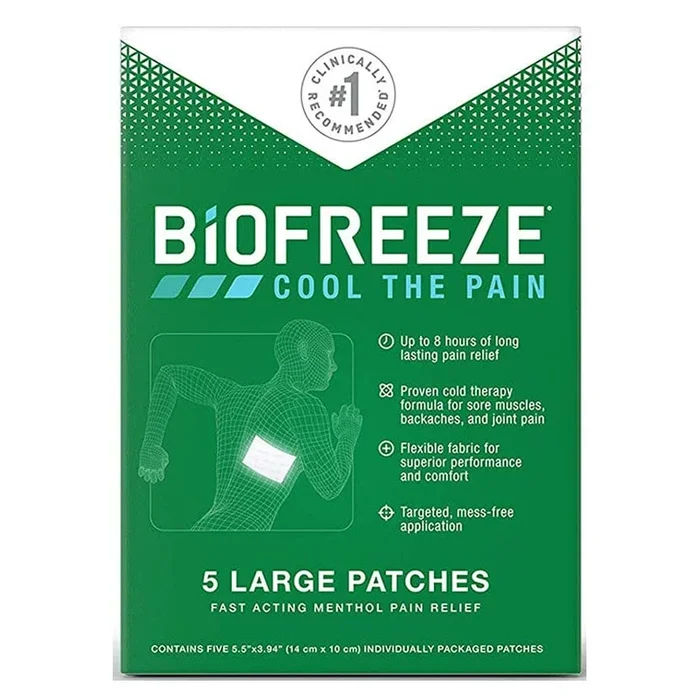 Hygenic Biofreeze® Pain Relief Patch, 5 Count