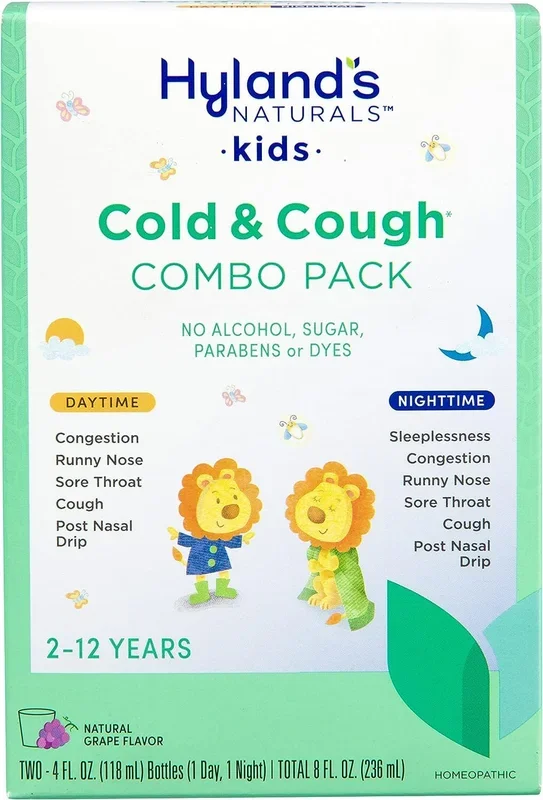 Hyland’s 4 Kids Cold and Cough, Day and Night Value Pack, Grape