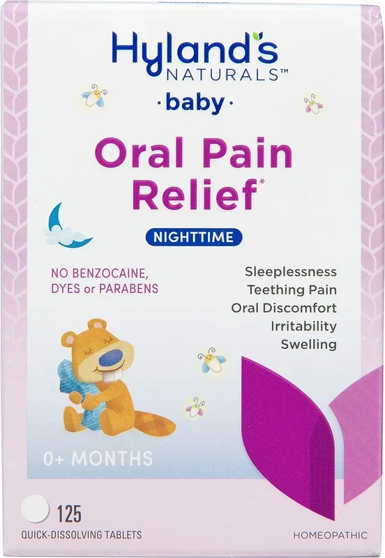 Hyland’s Baby Nighttime Oral Pain Relief Tablets, 125 ct