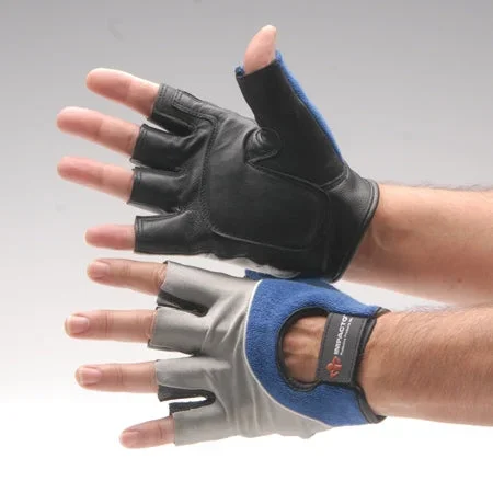 Impacto Protective Products IMPACTO Impact Glove Half Finger Medium Black / Blue / Gray Hand Specific Pair – 400-00-