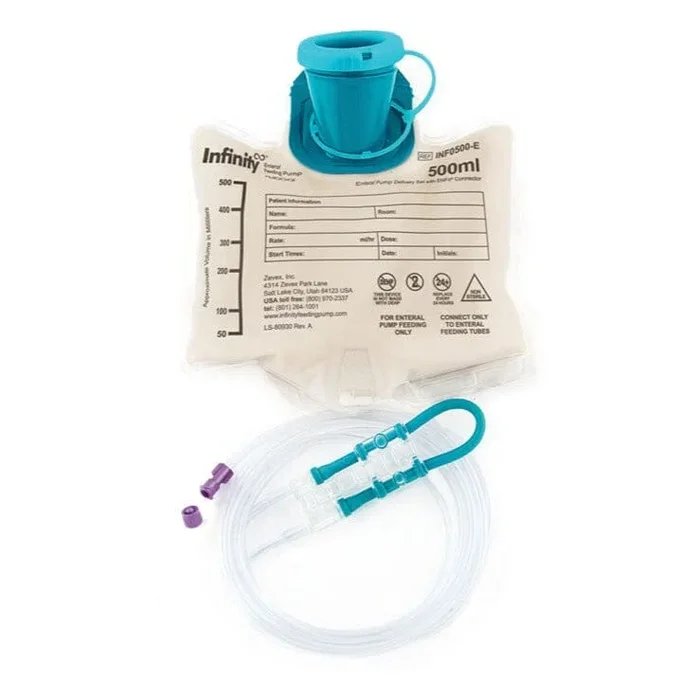 Infinity 500 mL Enteral Pump Delivery Set with ENFit Connector