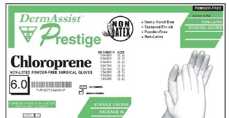 Innovative Healthcare Surgical Glove Sterile Polyisoprene Standard Cuff Length Bisque Ivory