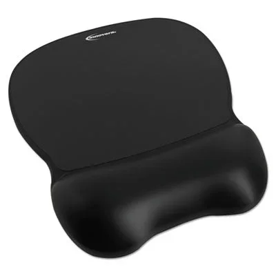 Innovera Gel Mouse Pad With Wrist Rest, Nonskid Base – Black
