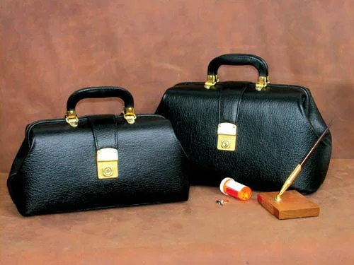 Intern/Student Physician Bag 12 Brown Leather