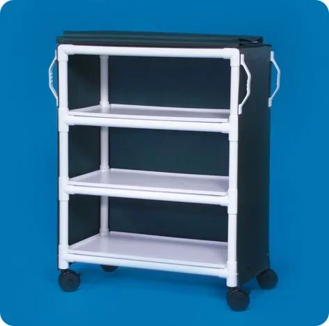 IPU CART, LINEN DELUXE 3SHELF MRI COMPATIBLE 40″X40″X20″ – RI-LC36-3