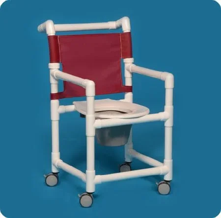 IPU IPU Commode / Shower Chair ipu Fixed Arm PVC Frame With Backrest – ESC17 P