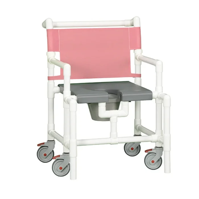 IPU Over-Size Bariatric Rolling Shower Chair & Bedside Commode