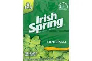 Irish Spring Original Deodorant Bar Soap, 3.7 Oz bars, 8 each