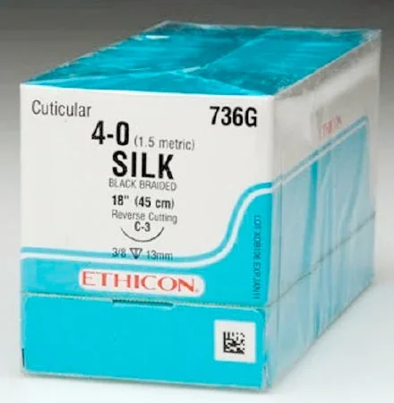 J & J Healthcare Systems Perma – Hand SUTUPAK Suture without Needle Braided Silk Nonabsorbable Coated Size 1 18 Inch Suture – A187H