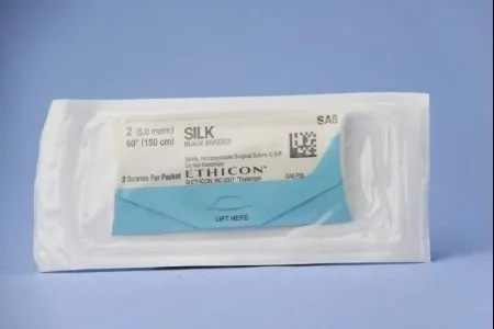 J & J Healthcare Systems Perma – Hand SUTUPAK Suture without Needle Braided Silk Nonabsorbable Coated Size 2 60 Inch Suture – SA8H