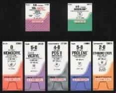 J & J Healthcare Systems Prolene Suture with Needle Nonabsorbable Uncoated Clear Suture Monofilament Polypropylene Suture Size 5-0 18 Inch Suture 1-Needle 13 mm Length 3/8 Circle Precision Point – Reverse Cutting Needle – 8605G