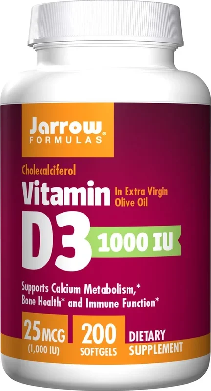 Jarrow Fórmulas Vitamina D3 1000iu Softgels