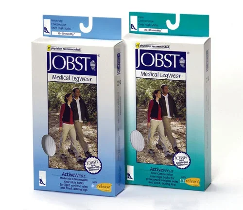 Jobst Active 15-20 Knee-Hi Socks Black Small