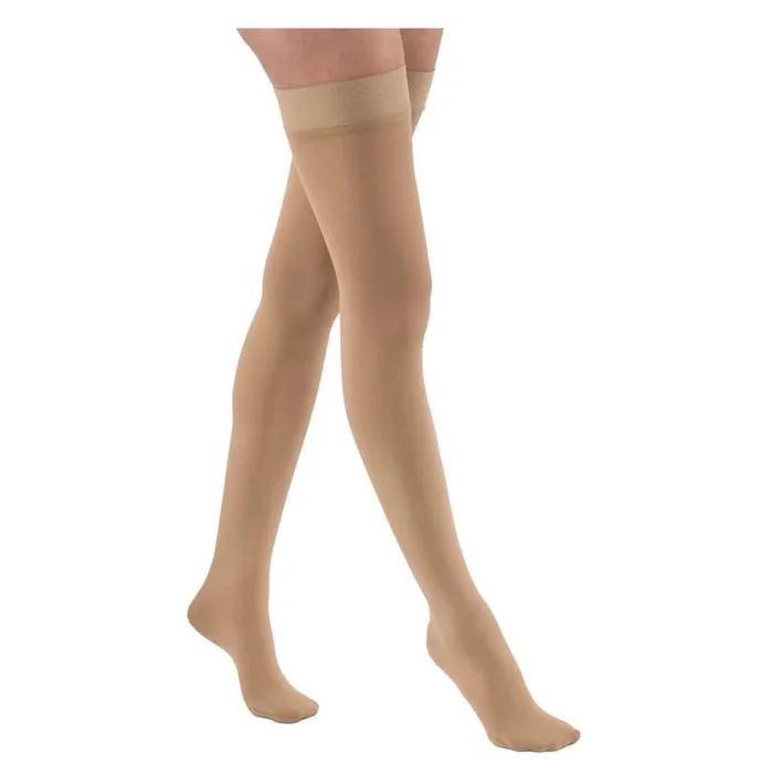 JOBST Relief Thigh High Closed Toe Silicone Compression Stockings – Class 30-40