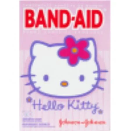 Johnson & Johnson Consumer Band-Aid Adhesive Strip Assorted Sizes Plastic Assorted Shapes Kid Design (Hello Kitty) Sterile – 10381370056161