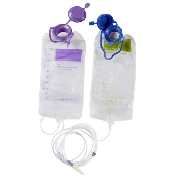 Kangaroo™ ePump Feed Set with Flush Set 1000mL, Non-Sterile, DEHP-Free