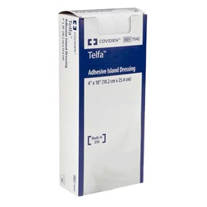 Kendall Telfa 7542 Adhesive Island Dressing. Box of 25