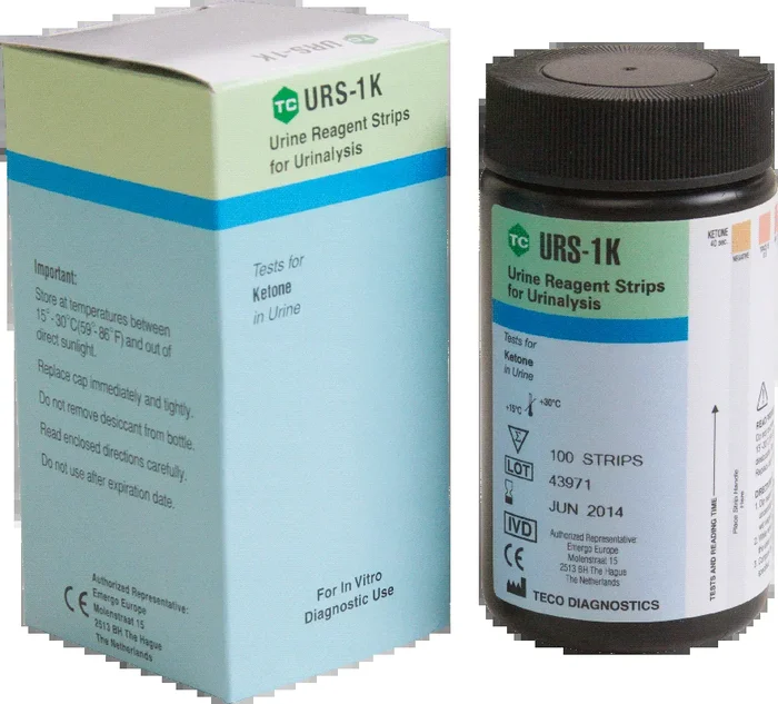 Ketone Urinalysis Reagent Test Strip (50 Count)