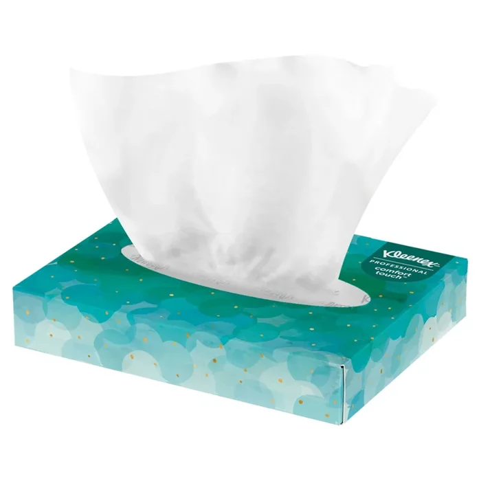 Kleenex Facial Tissue, 2-Ply, Flat Box, White