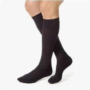 Knee-High Moderate Opaque Compression Stockings in Petite X-Large, Black