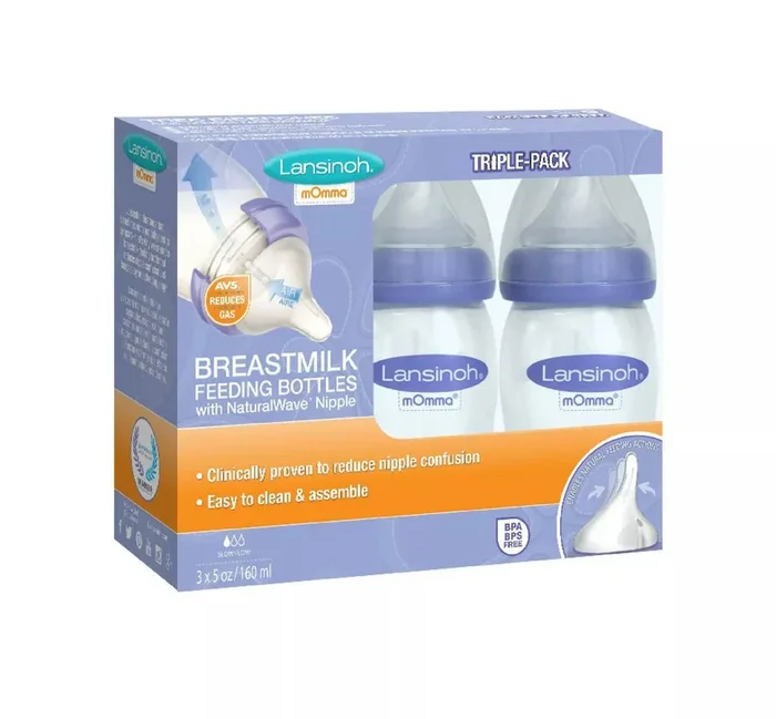 Lansinoh® Breastmilk Storage Bottles, 5 oz