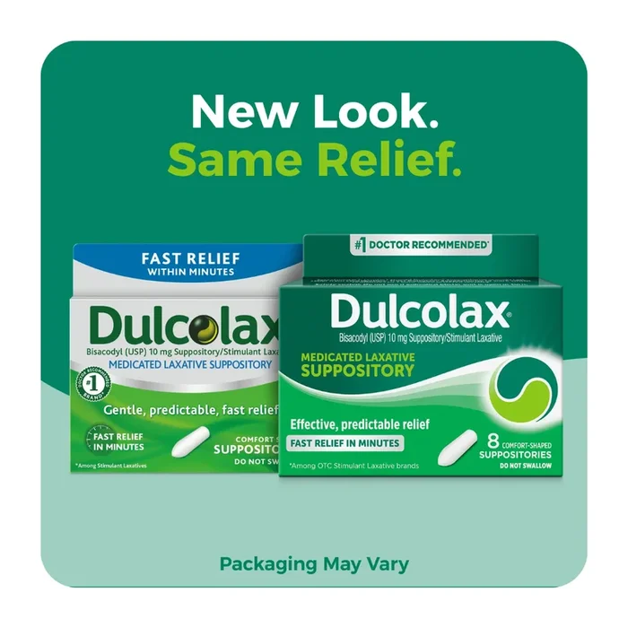 Laxative Suppository for Gentle, Overnight Constipation Relief