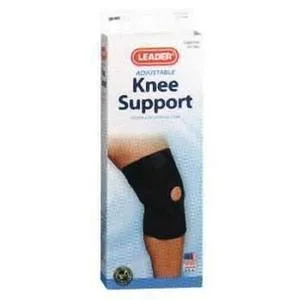Leader Neoprene Open Patella Knee Support, Black, X-Large