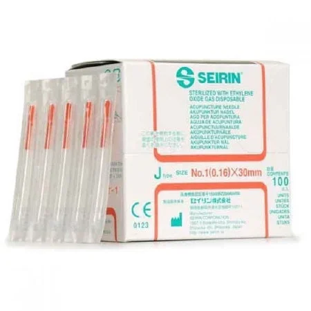 Lhasa OMS Seirin Acupuncture Needle 30 mm J-Type – SJ.30X30