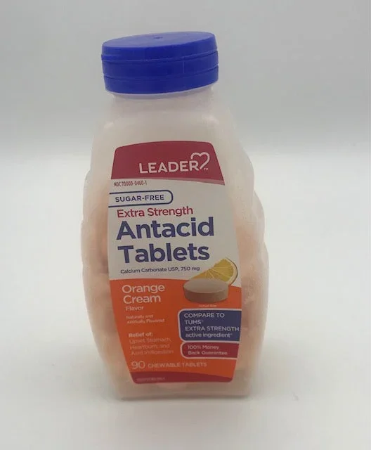 Líder Tabletas Antáácidas Extremo Crema de naranja 90 Tabletas