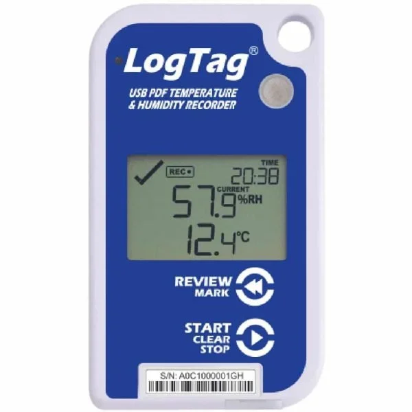 LOGTAG Temperature & Humidity Logger With Display