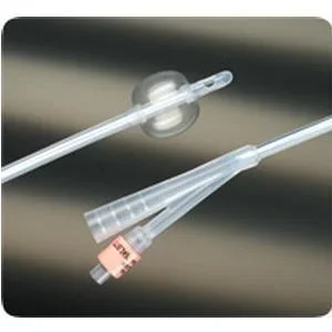 LUBRI-SIL 2-Way 100% Silicone Foley Catheter 14 Fr 5 cc